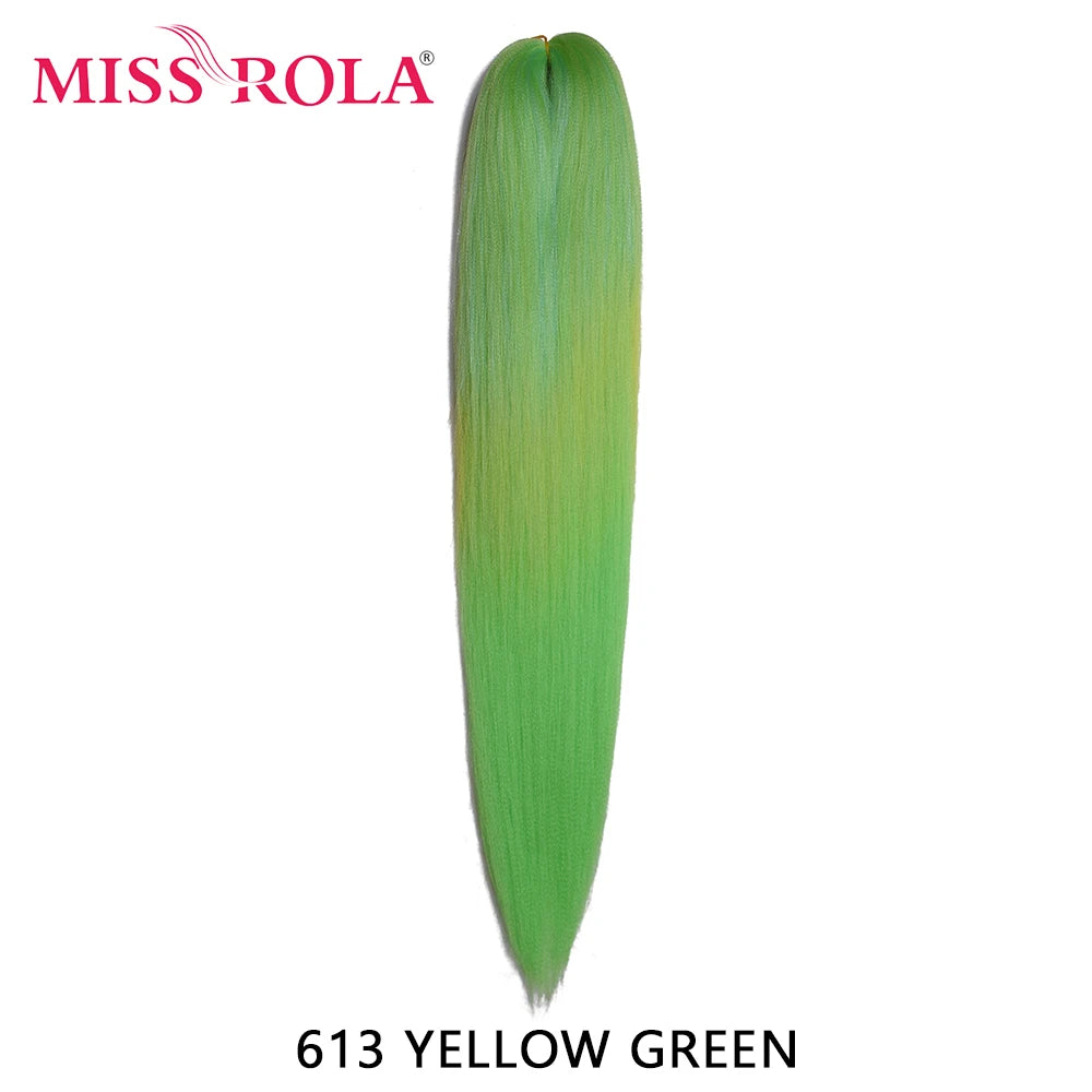 Miss Rola Synthetic 22 Inch 60G Kanekalon Hair Tinsel Wire Jumbo Braid Yaki Straight Hair Extension Twist Braid Bulk Wholesale