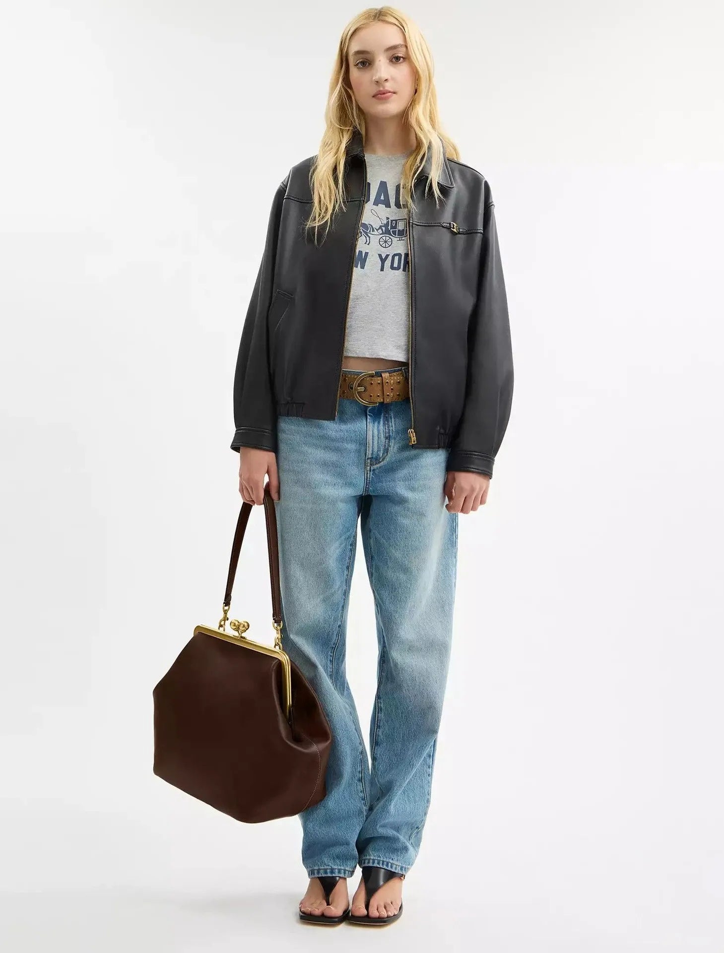 Fashion Large Kisslock Clutch Bag for Women Designer Clip Shell Women Shoulder Bags Luxury Soft Pu Leather Pink Color Handbags