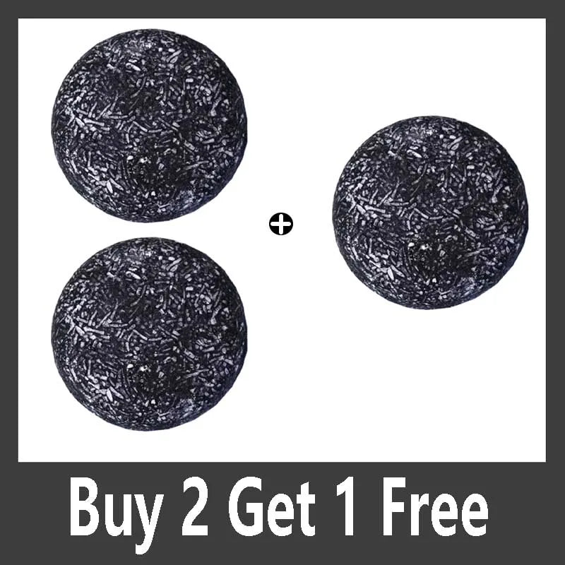 Men's Shampoo Bar Black Soap Nourishes Dark Hair Deeply Cleanses Summer Refreshing Solid Shampoo Soap