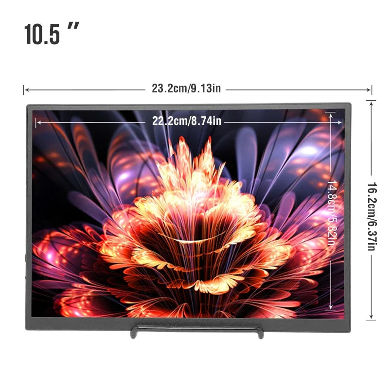Anmite 10.5-Inch Portable Monitor 1280P HDR | 16:10 IPS Display