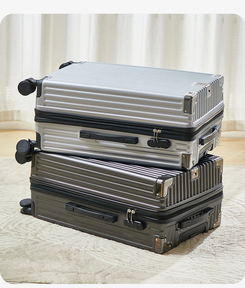 Modern Carry on Trolley CaseCustom Large 20/22/24/26/28 Inch PC ABS Luggage with Combination Lock Wholesale Prices Suitcase