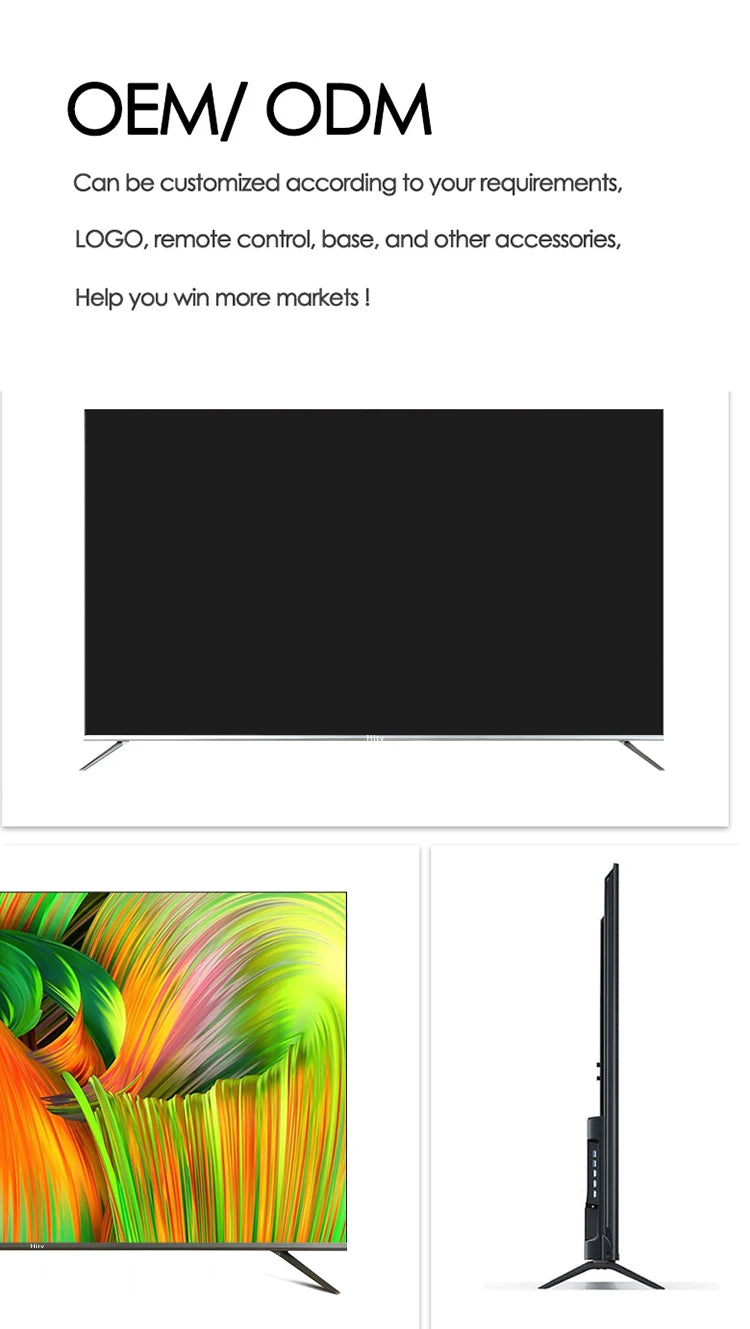 Full Display LED TV 50inch 4K Ultra HD WebOS Android TV 55 65 75 Inch Smart TV