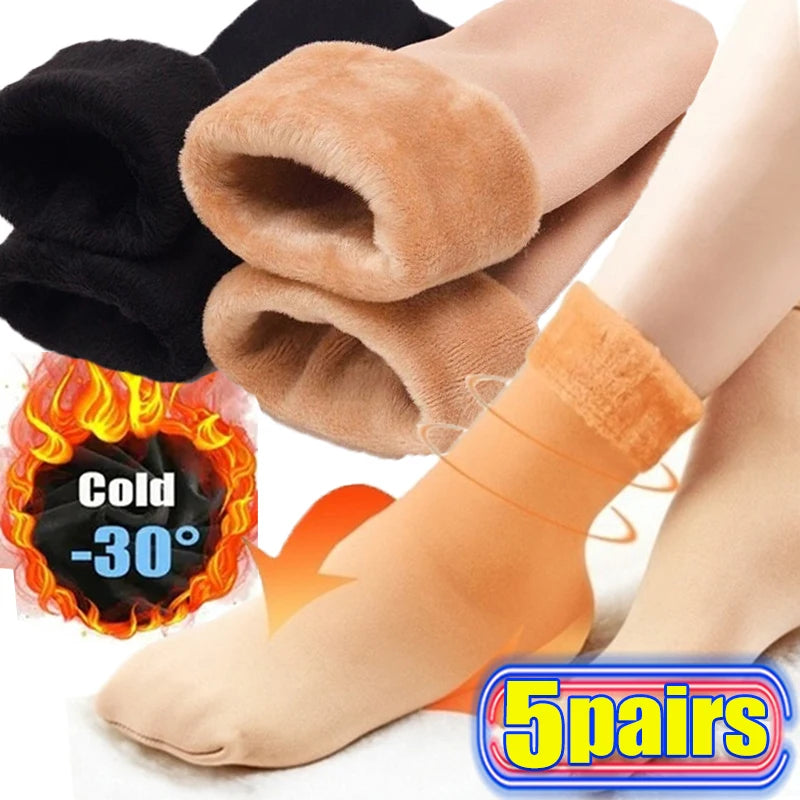 Women’s Thick Knit Mid-Tube Cotton Dress Socks — Solid Color, Soft & Warm Everyday Wear