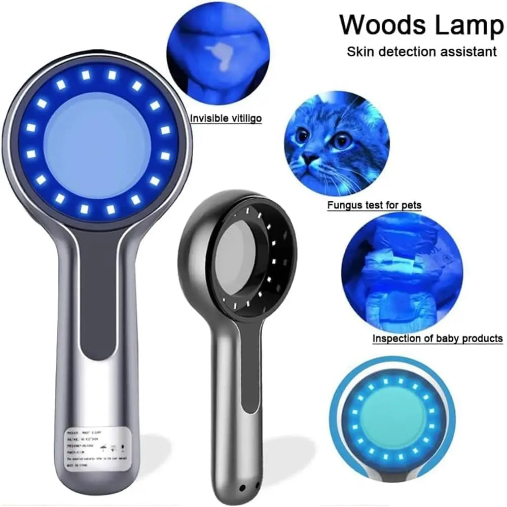 Woods Lamp Skin Analyzer For Skin 16leds UV 365nm Magnifying For Beauty Facial Testing Light Skin Analysis Detection Skin Care