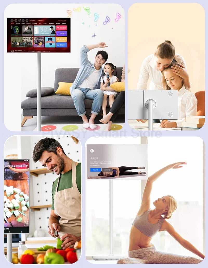 Popular 21.5 Inch Smart Display Touch Screen Android 12 Portable Smart Tv Indoor Conference Mobile Monitor for Gym Gaming Live