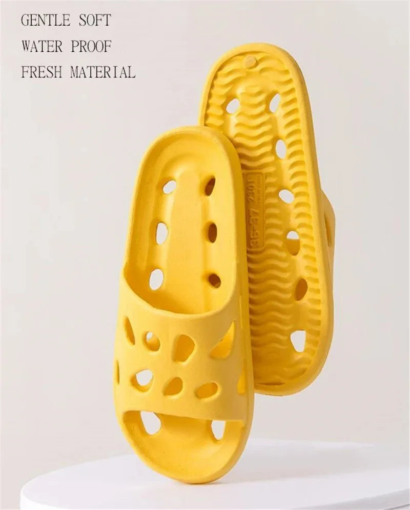 Summer Leaky Slippers Bathroom Bathing Confortable Men Women Couple Home Indoor Non-slip EVA Sandals Slippers Beach Slippers