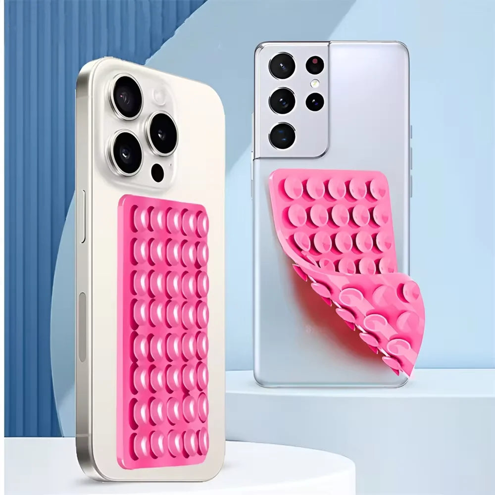 Universal Fixing Silicone Suction Mobile Phone Suction Cup Mounted Bracket Phone for iPhone Android Universal Selfies and Videos