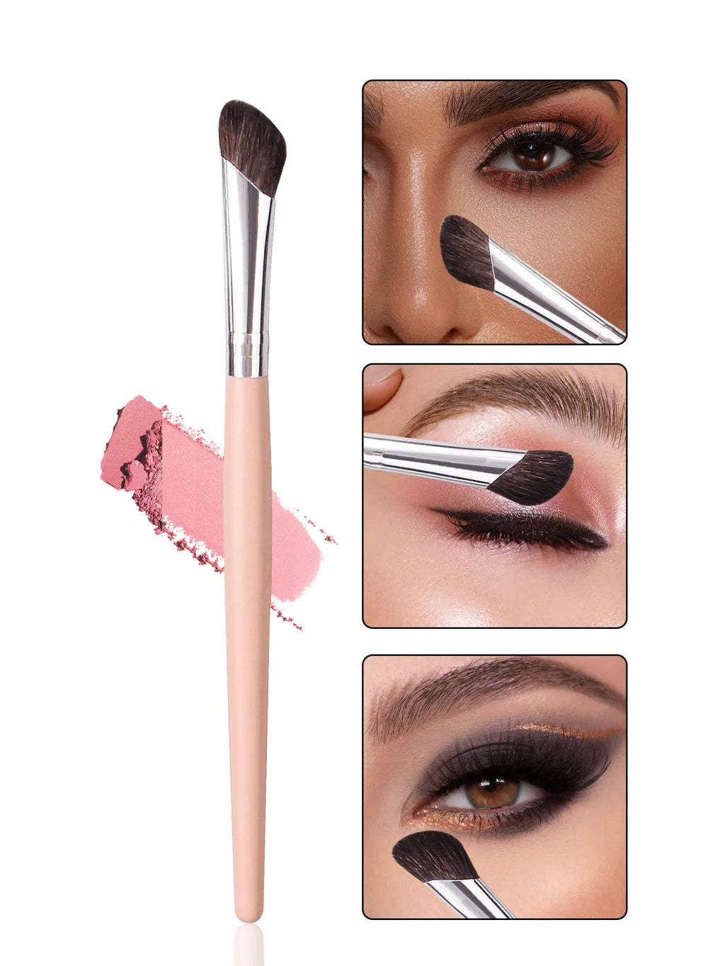 3D Nose Shadow Brush V Face Contour Makeup Brushes Soft Hair Blush Highlight Powder Cosmetic Women Facial Beauty Tools