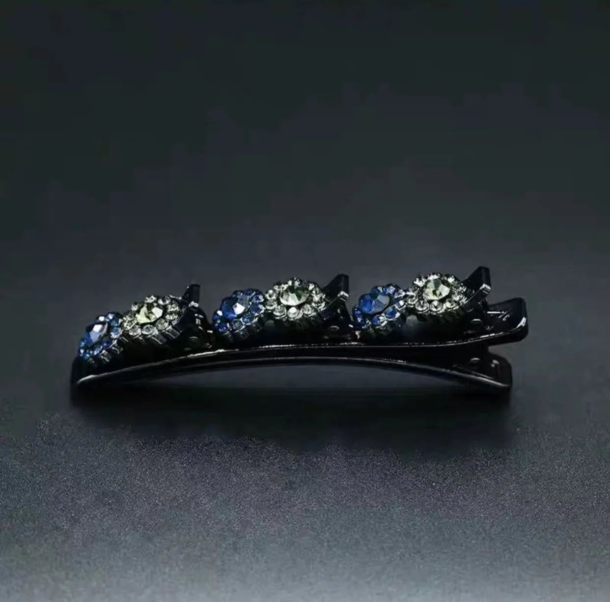 2023 Rhinestones Braided Hair Clips For Girls hairclip with 3 Flowers Hair Span With Crystalllume Women Hairpin Hair Accessories