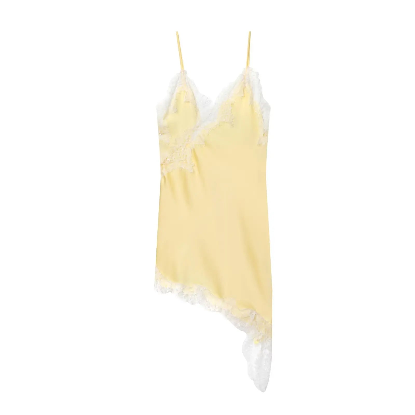 MUJER 2025 Lace Slip Dress Woman Black Backless Short Dresses for Women Asymmetric Party Women's Summer Dress Satin Sexy Dresses