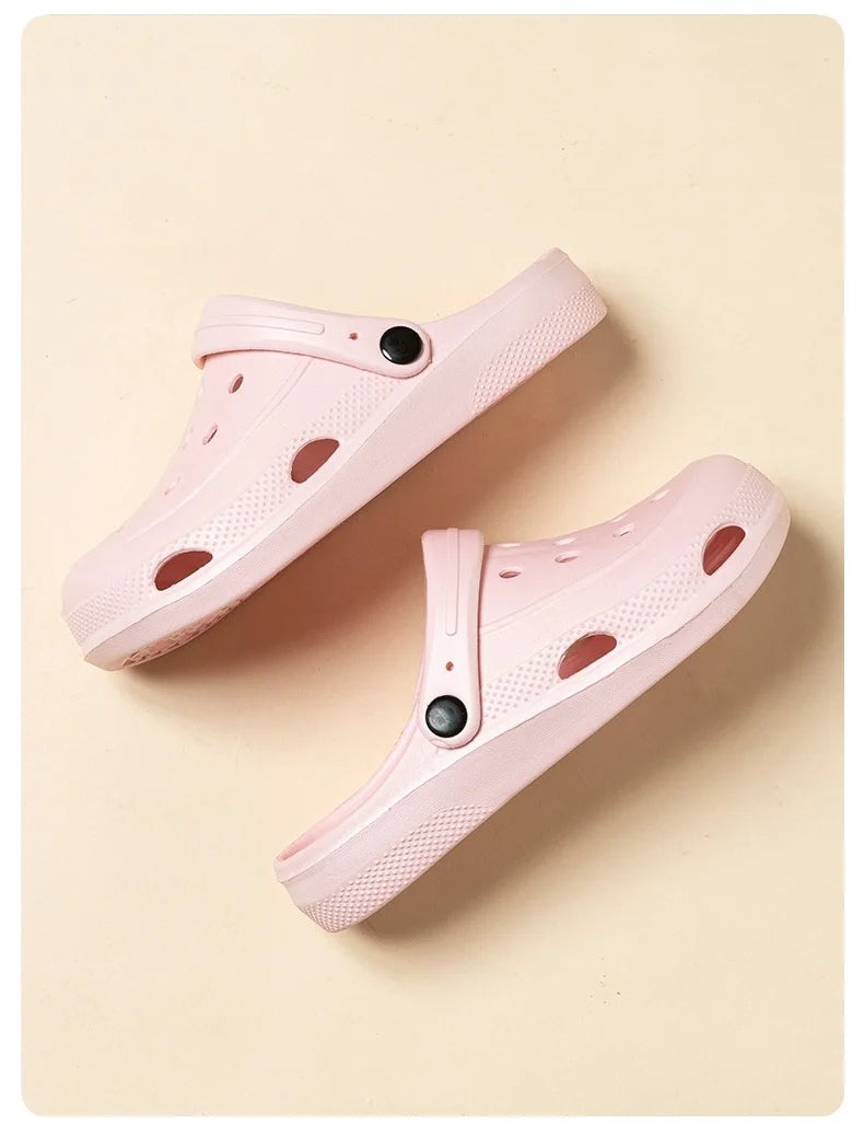 Women Home Slippers Men's Sandals Summer Garden Clogs Shoes Man Beach Slipper Outdoor Waterproof Soft Slides Casual Anti Slip