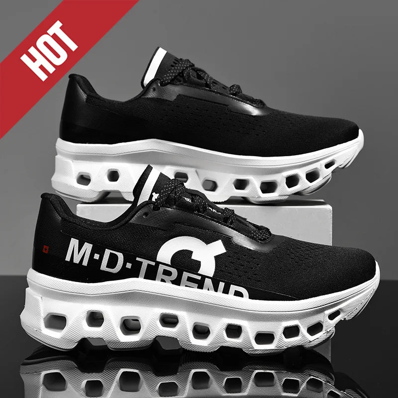 Men’s Breathable Air-Cushion Running Shoes – Lightweight Graffiti Sneakers