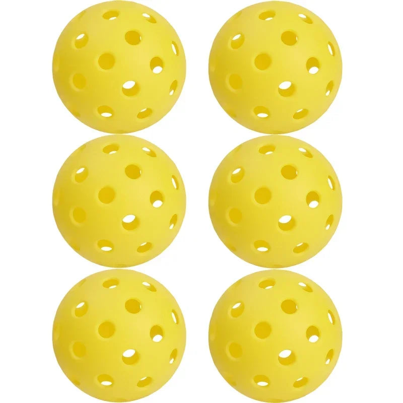 Outdoor Pickleball Balls — 40-Hole Tournament Standard (74 mm, PE Material)