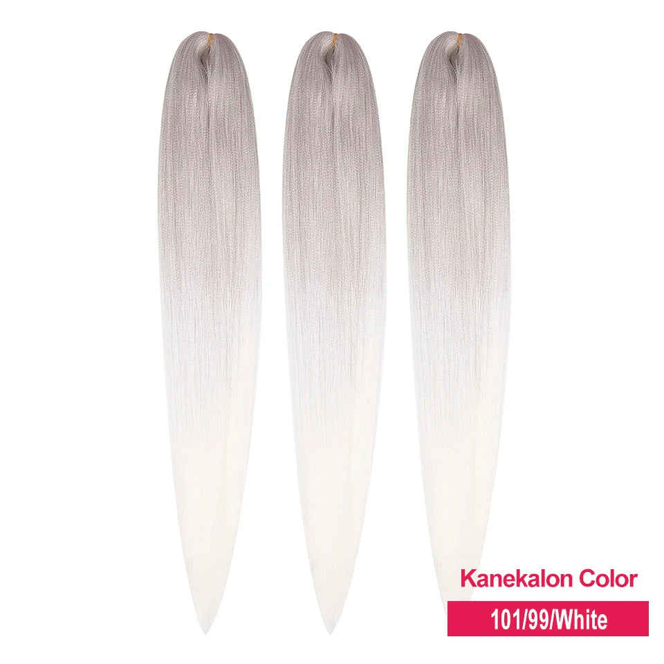 MISS ROLA Synthetic Kanekalon Hair 3 PCS  Jumbo Braids 22 Inches 60g Yaki Straight Hair Extension Pre Stretched Wholesale