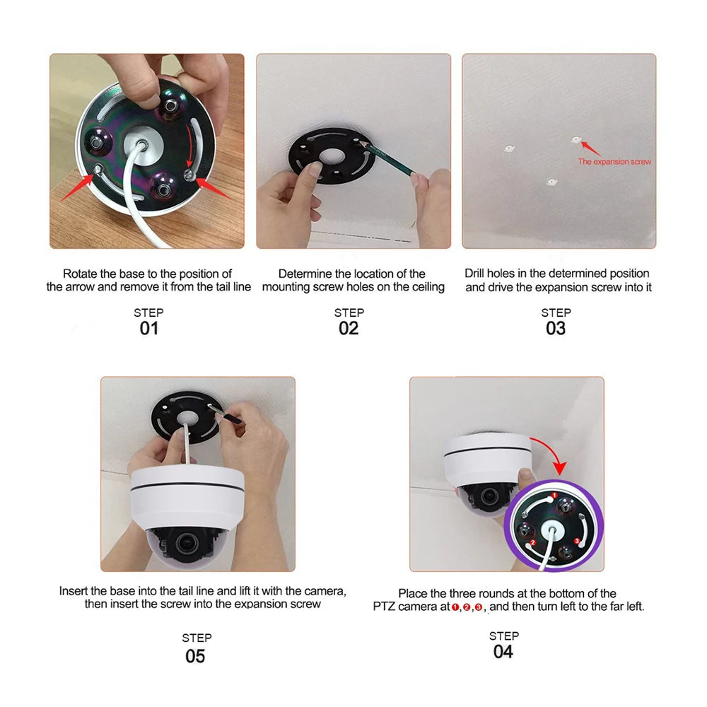 Vandalproof Ultra HD PTZ 4K 8MP 5MP 4MP POE IP Camera 5X Optical Zoom Metal Outdoor Waterproof  Surveillance Camera XMEYE