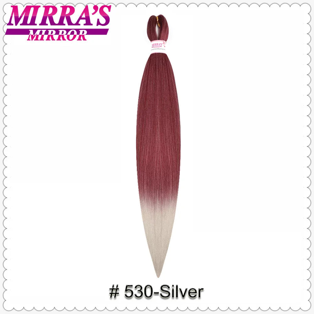 Corlorful Synthetic Jumbo Braids Hair Extensions 28 Inch Braiding Hair Pre Stretched Yellow Blue Green Red Pink Purple Braids