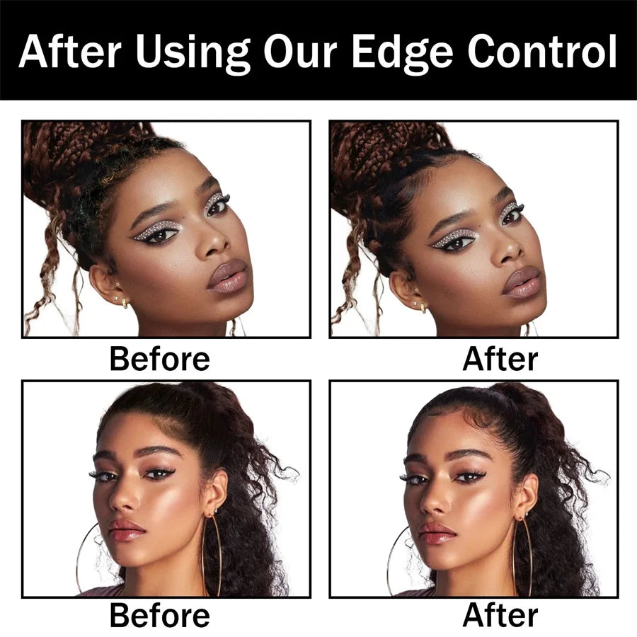 Edge Control Gel Pomade – Anti-Frizz Baby Hair & Bangs Styling Wax (150g)