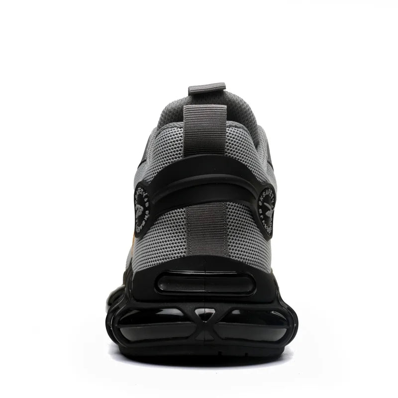 Rotary Buckle Work Safety Shoes For Men and Women Air Soft Sole Lightweight Protective Work Sneakers Men Breathable Boots