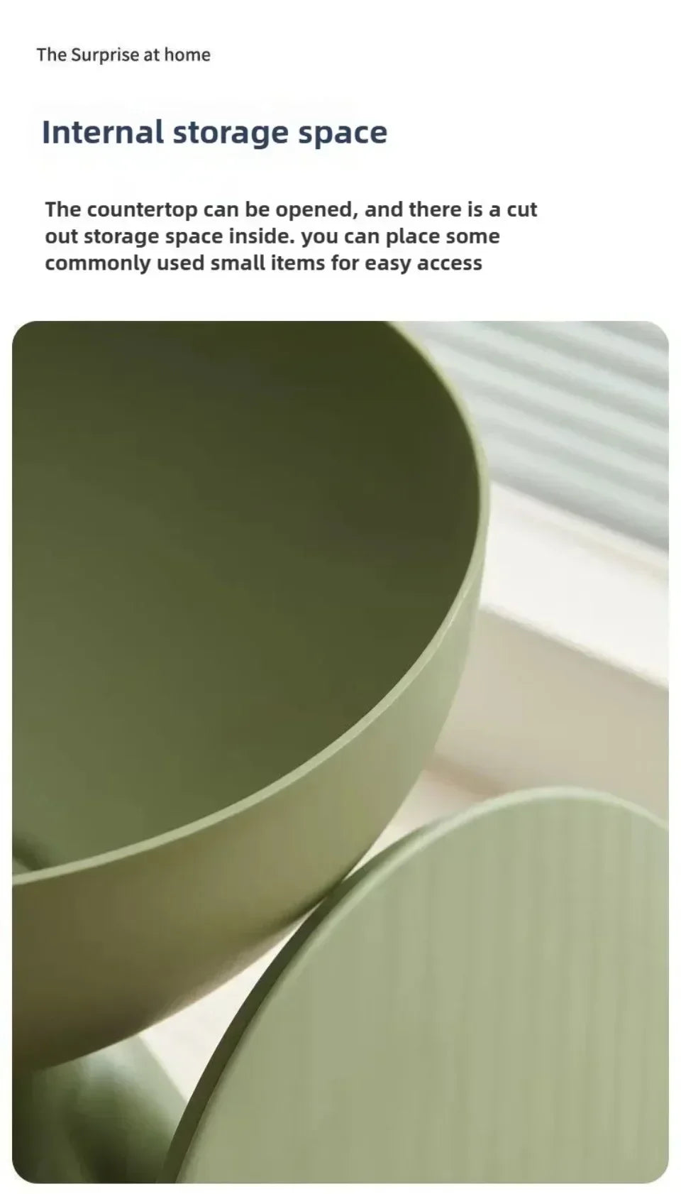 Cream Coffee Table Sofa Bed Side Table Modern Simple Home Accessories Living Room Decor Creative Flat Head Plastic Round Tables