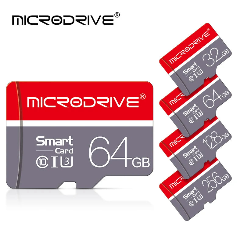 MicroDrive High-Speed microSD Card (16–256GB, C10/A1/U3, V10)