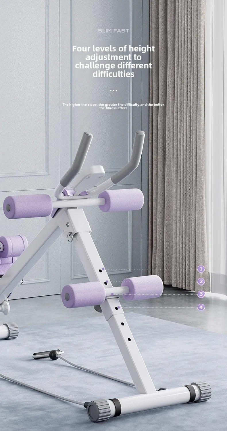 Fitness Body Shaping Machine Multifunctional Home Gym  Abdominal Waist Trainer Knee-Friendly Sliding Rail for Core & Leg Workout