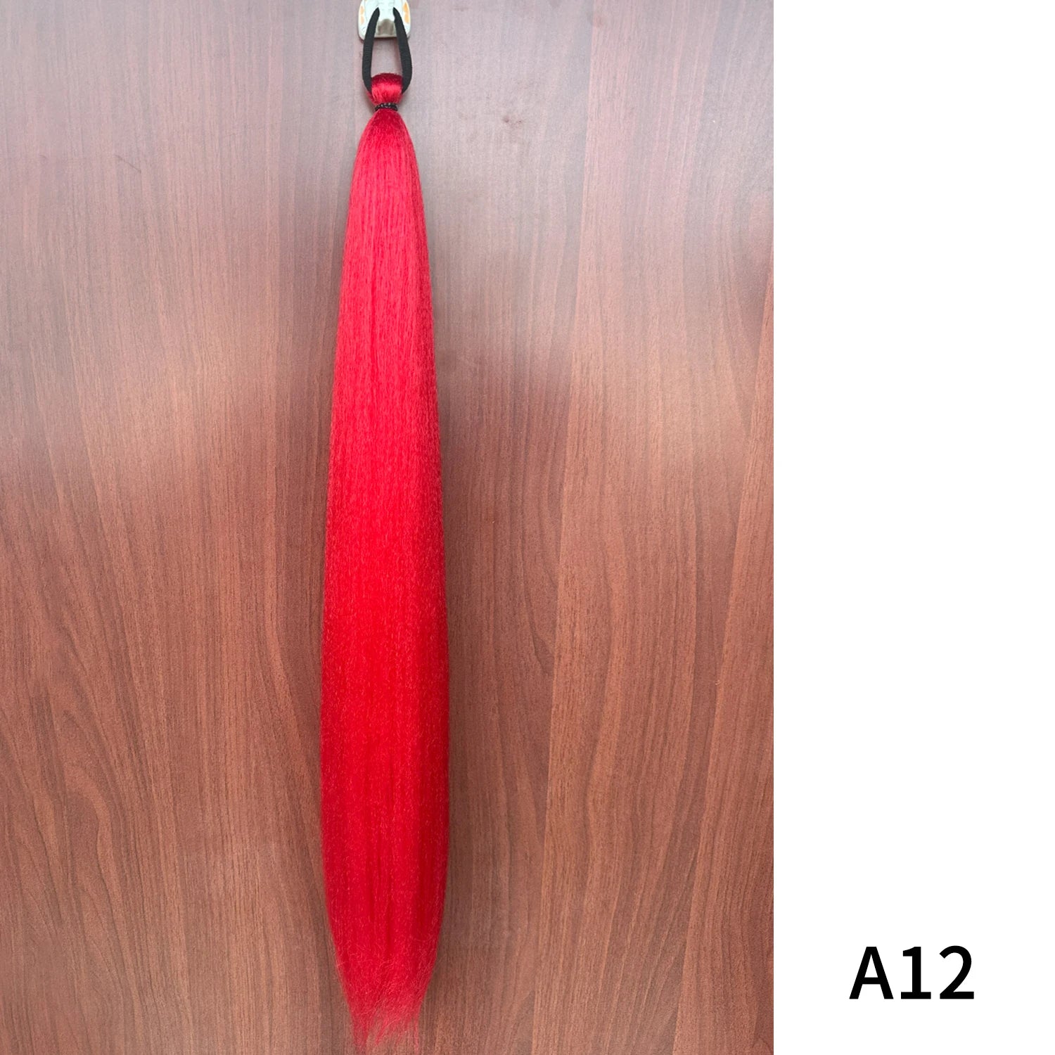 Synthetic Purple Ponytail Extension with Rubber Band Long Straight DIY Braided Pony Tail Hairpiece Women Hair Accessories