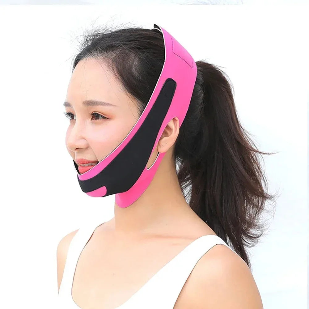 YS00135--Elastic face slim bandage v line facial shape woman chin belt facial care beauty tool
