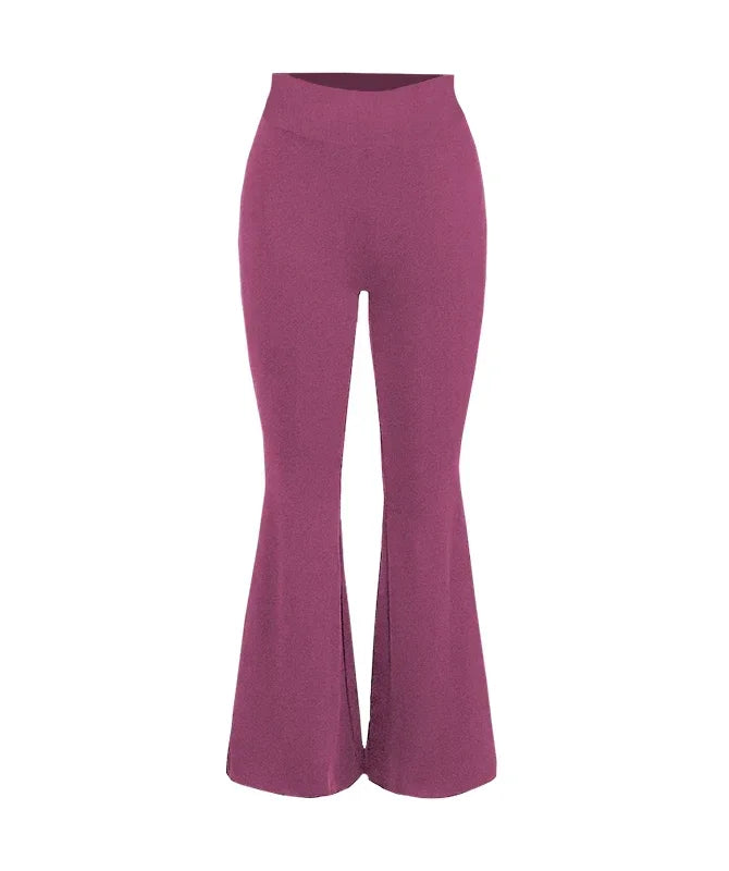 Effortless Flare Leggings — Seamless High-Waist Yoga Pants, Second-Skin Soft