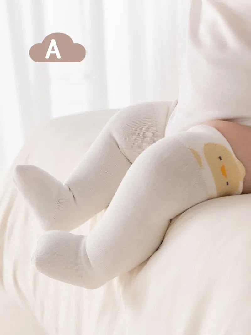 3 Pairs a Lot MILANCEL Spring Baby Stockings 0-3T Cartoon Animal Girls Over-the-Knee Socks Color Blocking Toddler Boys Socks