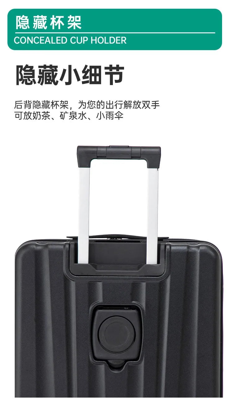 Luggage female small 18 inches suitcase swivel wheels male student durable sturdy thick password travel case