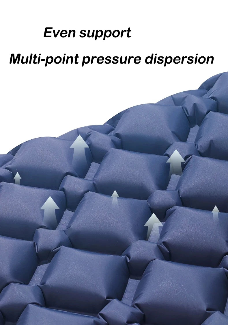 Hot Sale! 2025 Upgrade! Double Air Mattress Camping Blow Up Bed w/Built-in Pump Waterproof Portable Thickened for Outdoor Travel