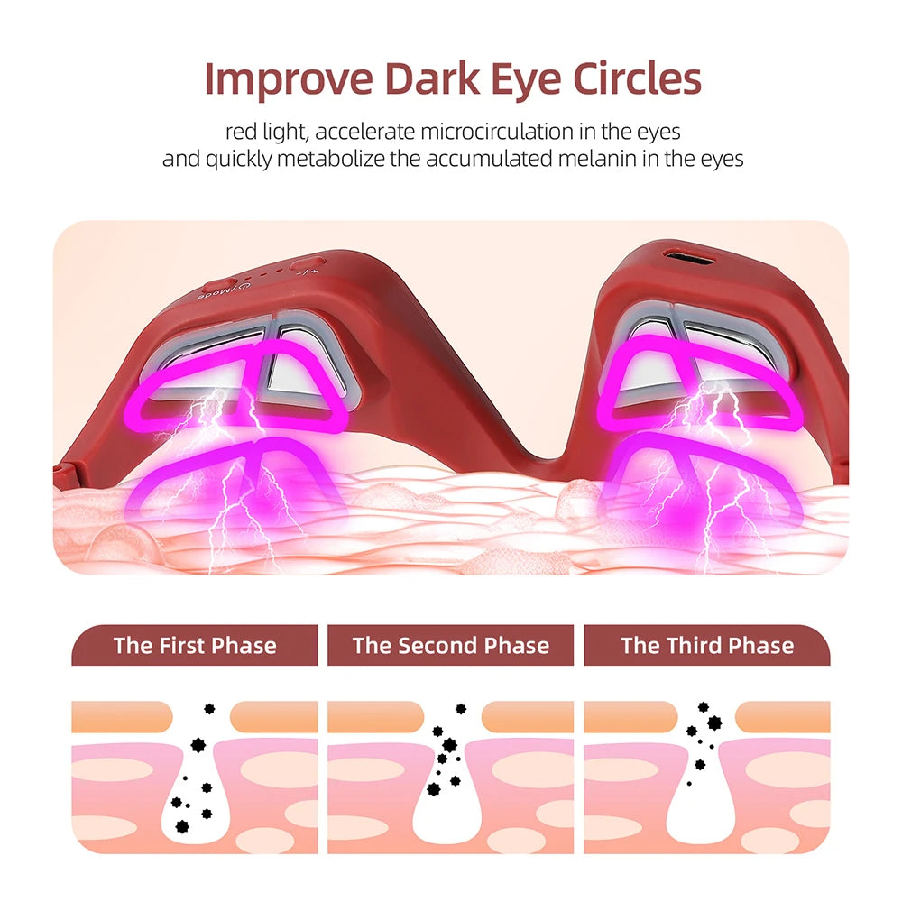 Eye Massager 3D Eyes Relax Massager Fatigue Relief Lighten Dark Circles Smooth Eye Fine Line Beauty Eye Care