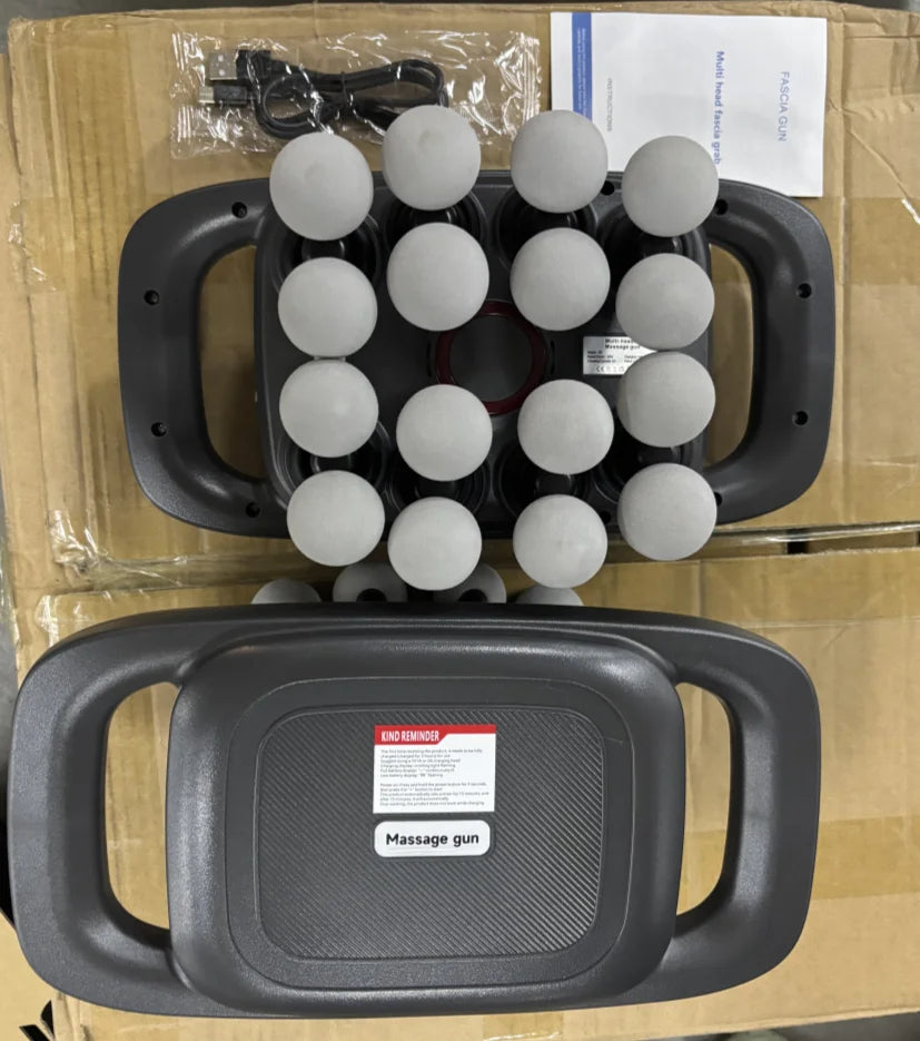 8/16Head Fascia Gun High-Frequency Vibration Body Massage Gun Back and Waist Massager Massager Neck Shoulder Massager Masajeador