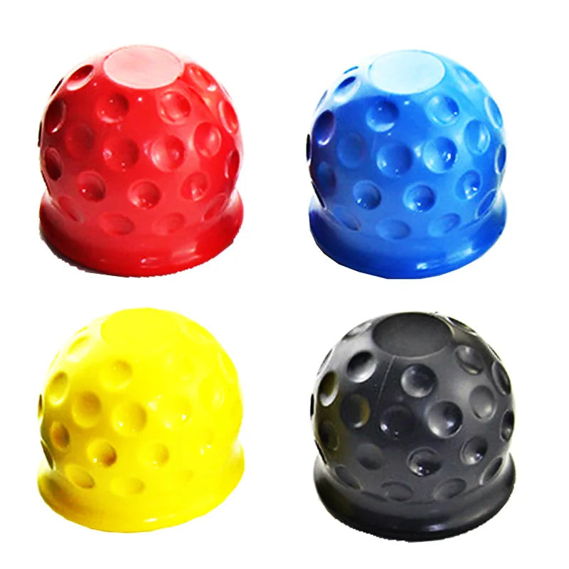 New 4 Colors Universal 50MM Tow Bar Ball Cover Cap Trailer Ball Cover Tow Bar Cap Hitch Trailer Towball Protect Car Accessories