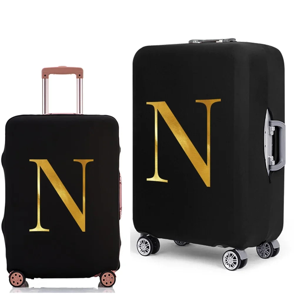 Letter Print Luggage Cover Thicker Suitcase Protective Case Trunk Case Apply Elastic Dust Case for 18" To 32" Travel Accessories