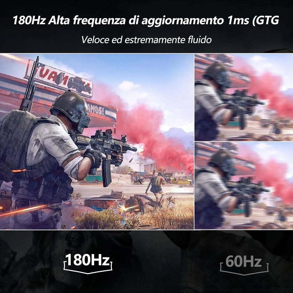 FYHXele 24" Fast IPS Gaming Monitor — FHD 1080p | 180Hz | 1ms | FreeSync / G-SYNC Compatible | HDR10