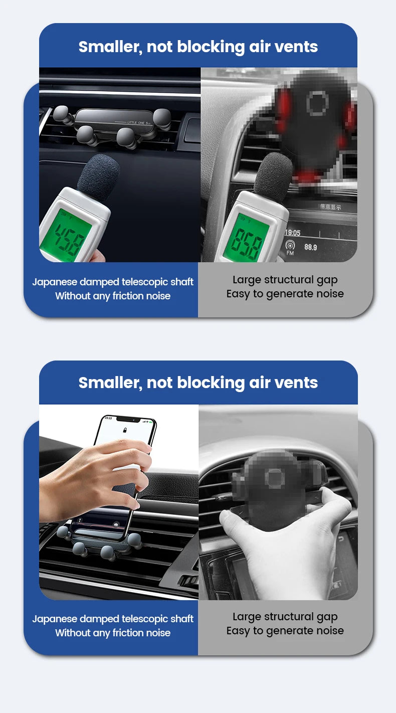 Gravity Car Phone Holder Air Vent Mount Cell Phone Holder in Car Mobile Support For iPhone 13 12 Xiaomi Universal GPS Stand