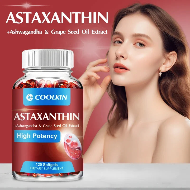 Astaxanthin 24mg - Remium Antioxidant, Natural Support for Post-Exercise Recovery + Joint, Skin, Eye Health - 120 Capsules