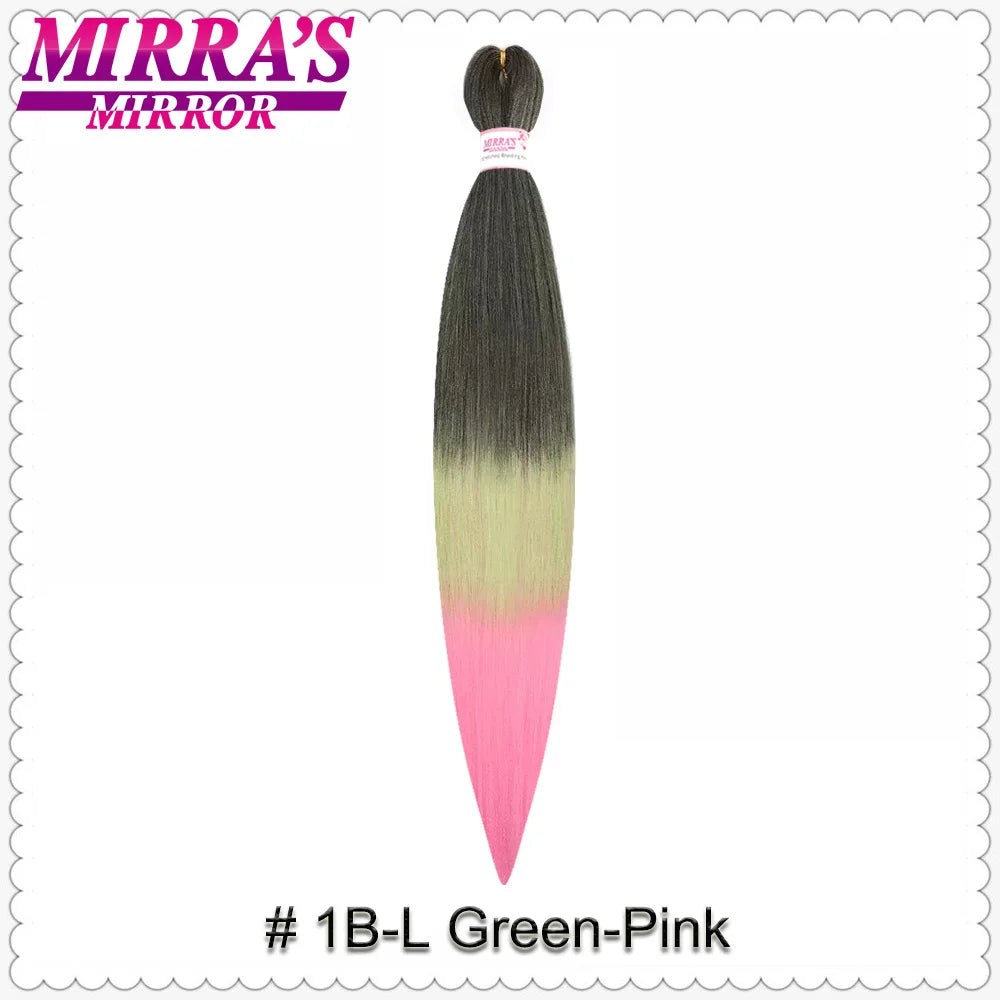 Corlorful Synthetic Jumbo Braids Hair Extensions 28 Inch Braiding Hair Pre Stretched Yellow Blue Green Red Pink Purple Braids