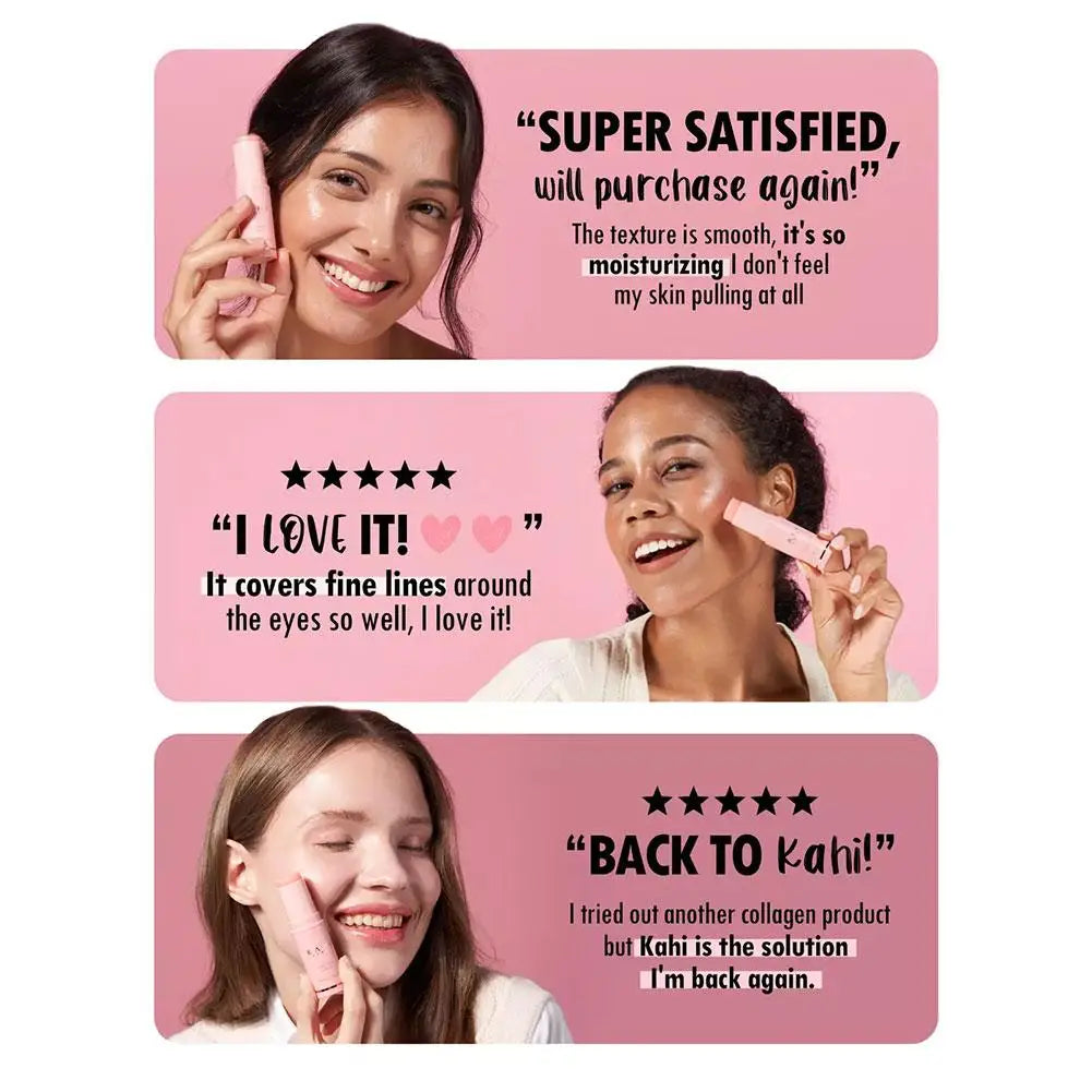 KAHI Wrinkle Bounce Multi Balm Facial Moisturizer All-in-One Hydrating Lip Balm Eye Cream Make Up Base Daily Face Moisturizer