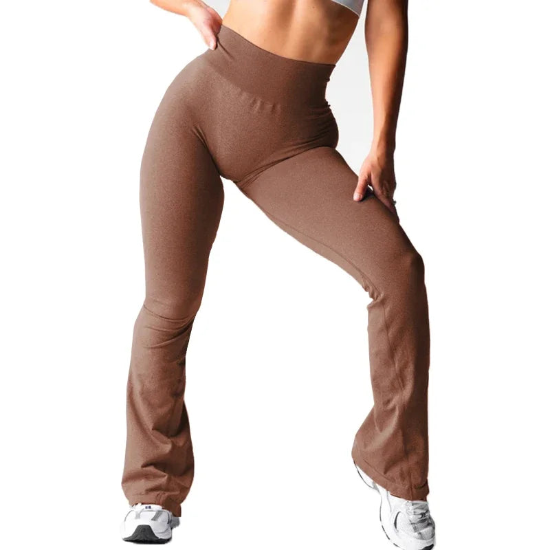 Effortless Flare Leggings — Seamless High-Waist Yoga Pants, Second-Skin Soft