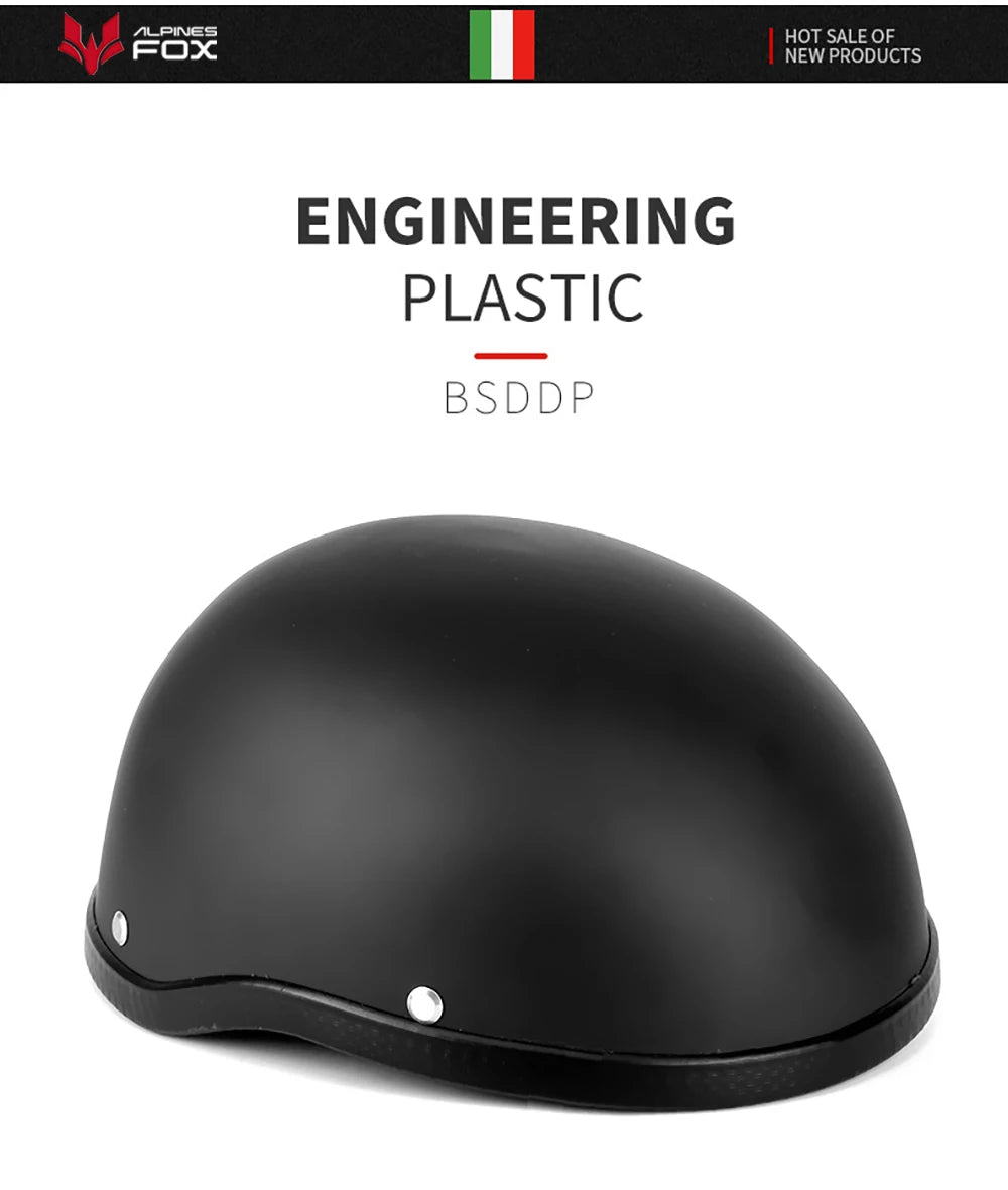 Retro Motorcycle Half Helmet ABS+Cotton Plastic Cap Summer Half Face Unisex Helmet Motorbike Ridder Universal DOT Certified