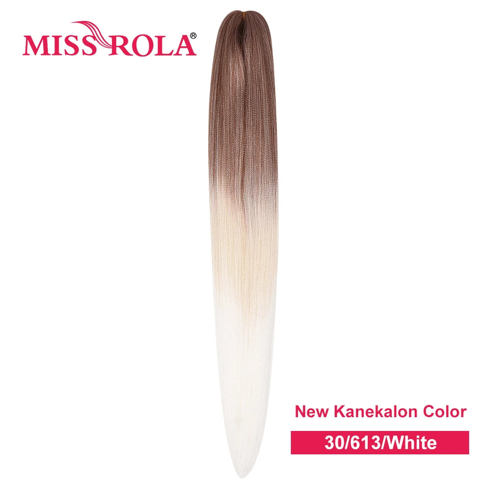 Miss Rola Synthetic 22 Inch 60G Kanekalon Hair Tinsel Wire Jumbo Braid Yaki Straight Hair Extension Twist Braid Bulk Wholesale