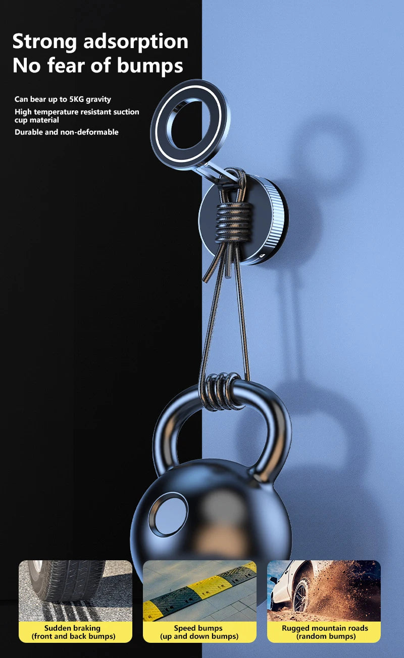 Xiaomi Super Strong Magnetic Phone Holder Foldable Design 360° Adjustable Vacuum Car Mount For Car Desk Bathroom Phone Holder