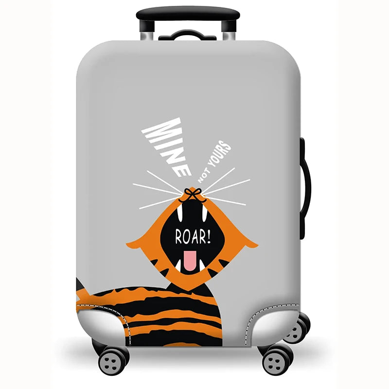 Hot Thick Elastic World Luggage Protective Cover Zipper Suit for 18-32 Inch Bag Suitcase Covers Trolley Cover Travel Accessories