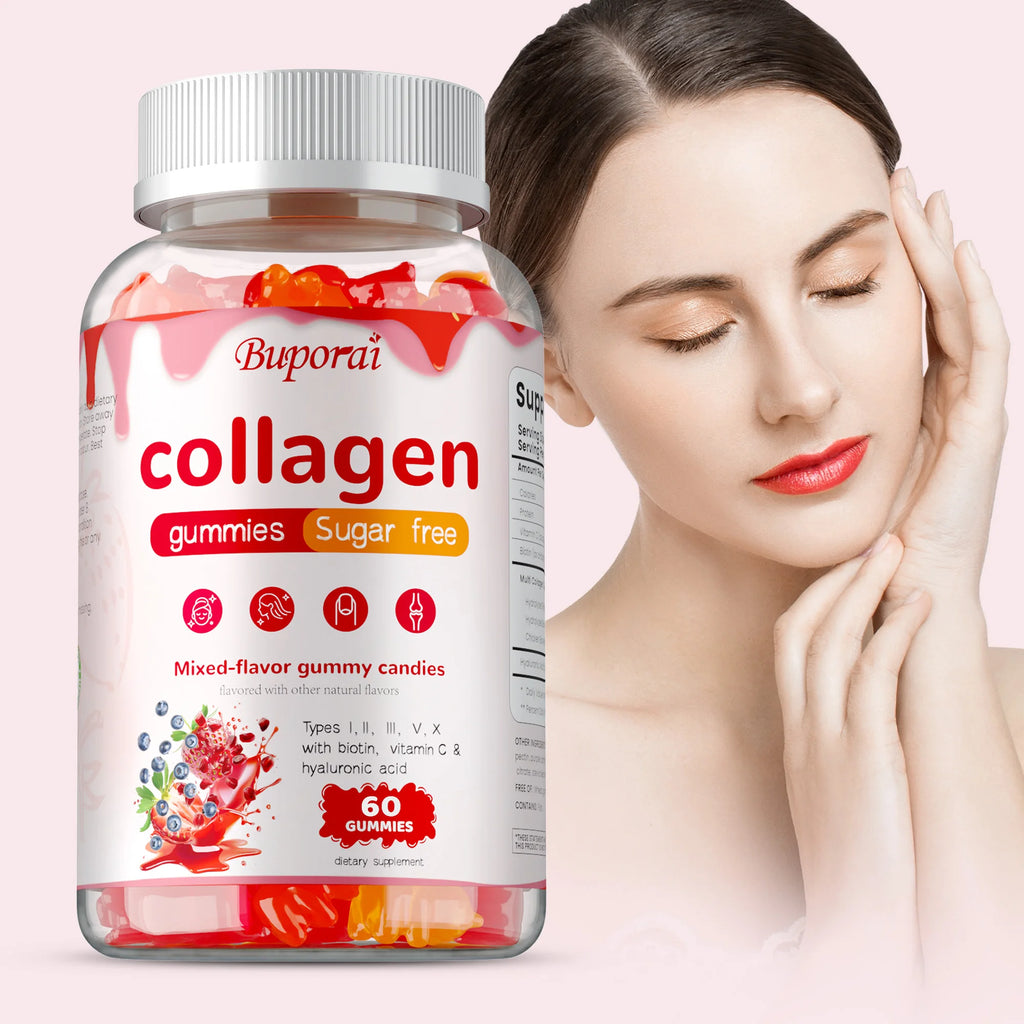 Pslalae Multi-Collagen Gummies — Hair, Skin, Nails & Joint Support (Sugar-Free)