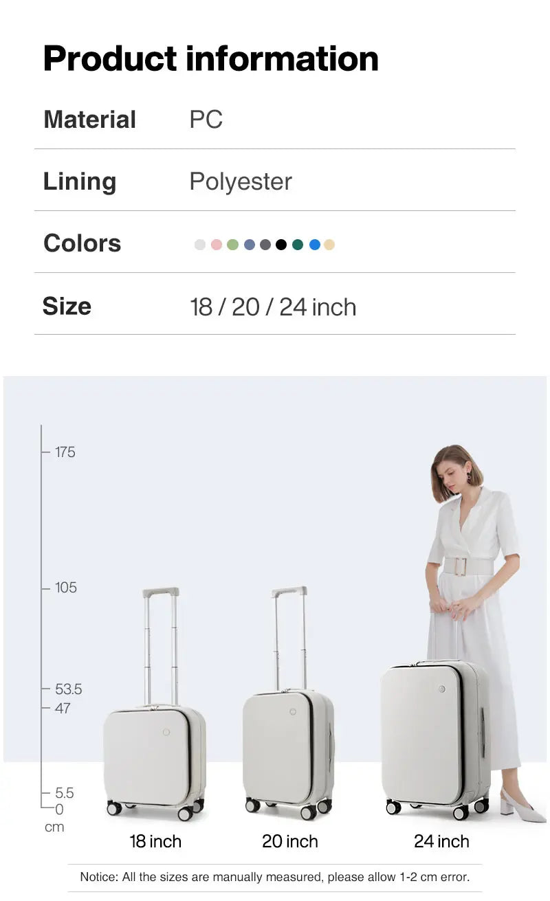 Mixi Patent Design Aluminum Frame Suitcase Carry On Rolling Luggage Beautiful Boarding Cabin 18 20 24 Inch M9260