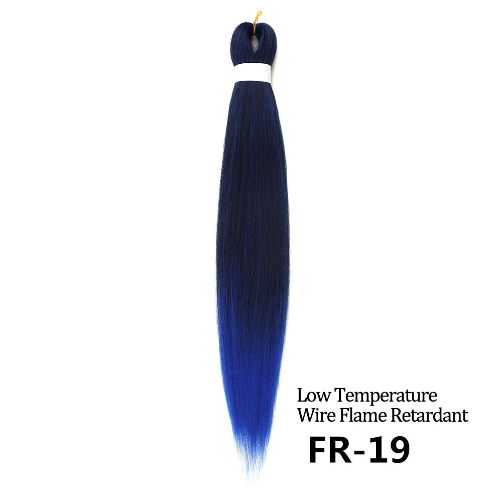 Chorliss Pre-Stretched Jumbo Braids — 24"/26" Synthetic Yaki Ombre (80–90 g, 105 Colors)