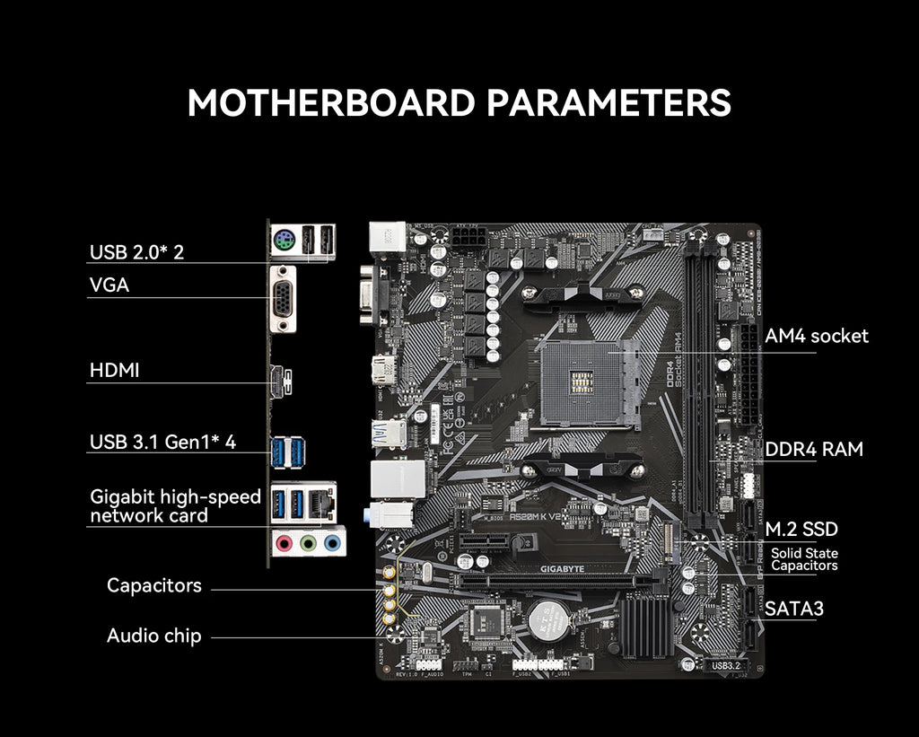 YEAH MAGIC Gaming Desktop — Ryzen 5 5600GT, Radeon Graphics, 16GB DDR4 3200MHz, 1TB NVMe SSD, 7×ARGB Fans, Wi-Fi 6, Windows 11 Home