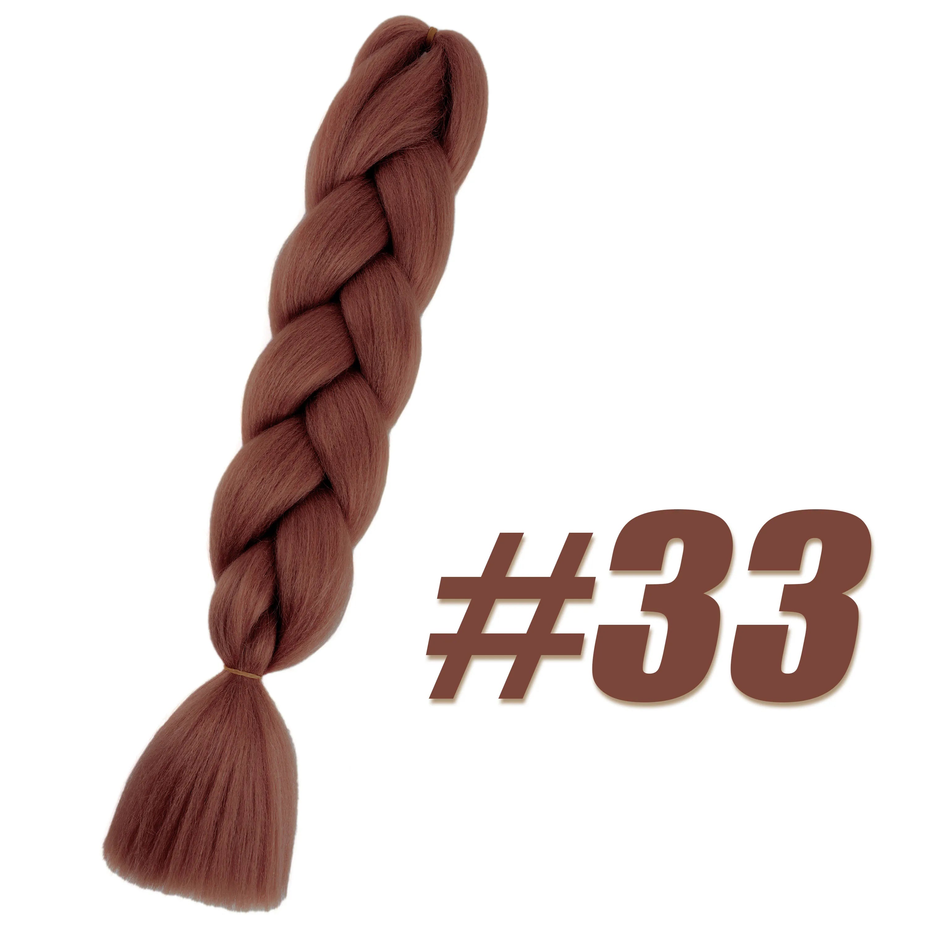 Synthetic Kanekalon Crochet Hair Braiding Hair Pre Stretched Curly Jumbo Braids Extensions Hair Accessories For Girls Braids